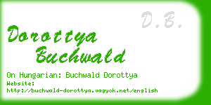 dorottya buchwald business card